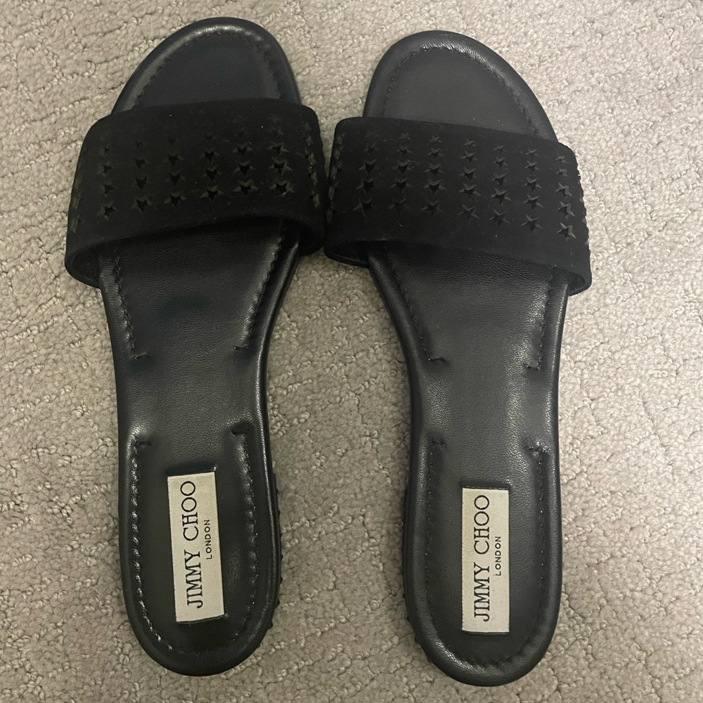 Authentic Jimmy Choo black sandals